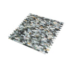 Mother Of Pearl Grey Bricks Mosaic Tile | Tile Club