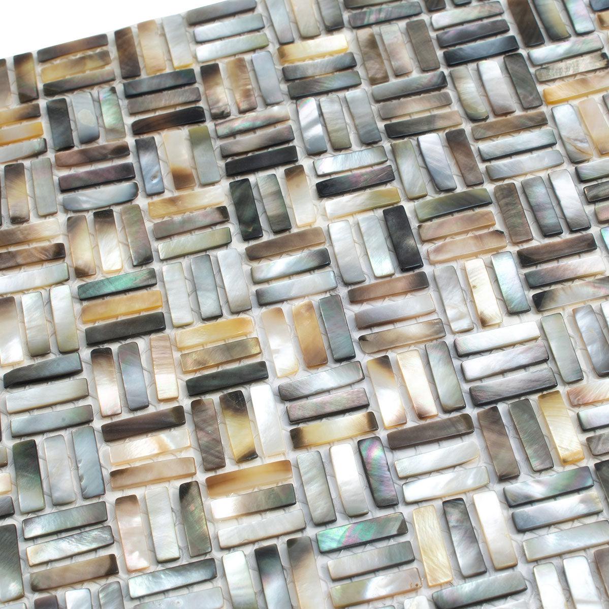 Mother Of Pearl Weave Mosaic Tile | Tile Club