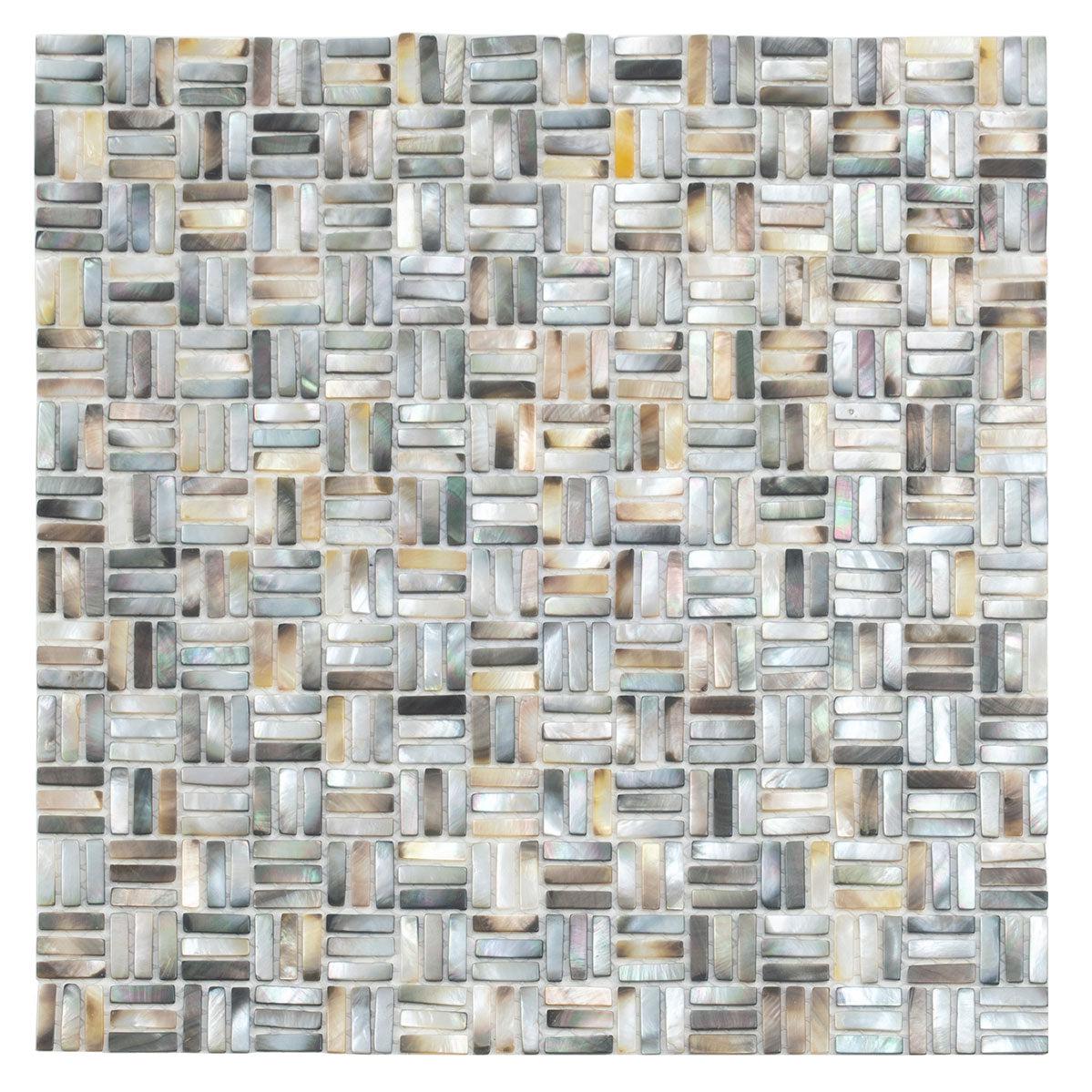 Mother Of Pearl Weave Mosaic Tile | Tile Club
