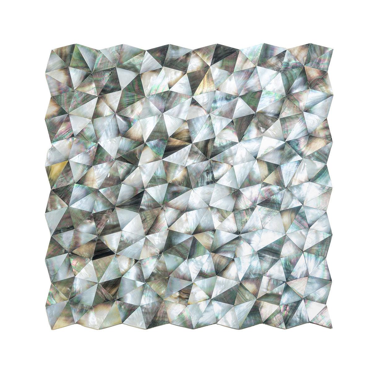 Mother Of Pearl Wild Triangle Mosaic Tile