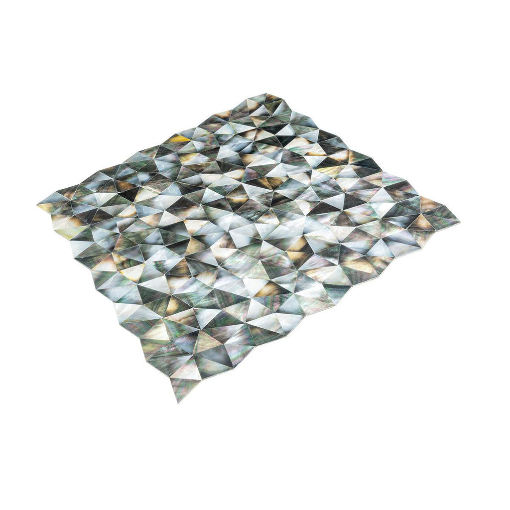 Mother Of Pearl Wild Triangle Mosaic Tile | Tile Club
