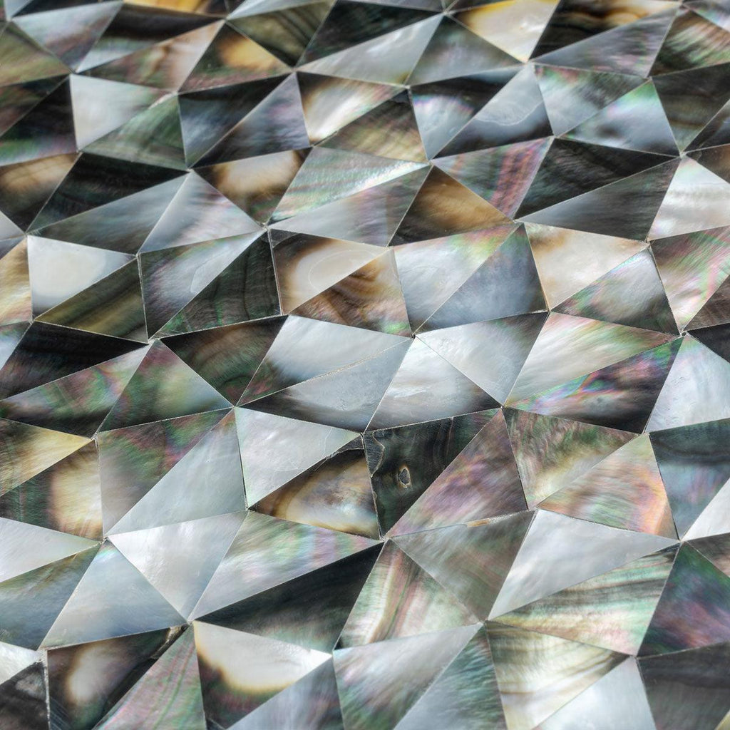 Mother Of Pearl Wild Triangle Mosaic Tile | Tile Club