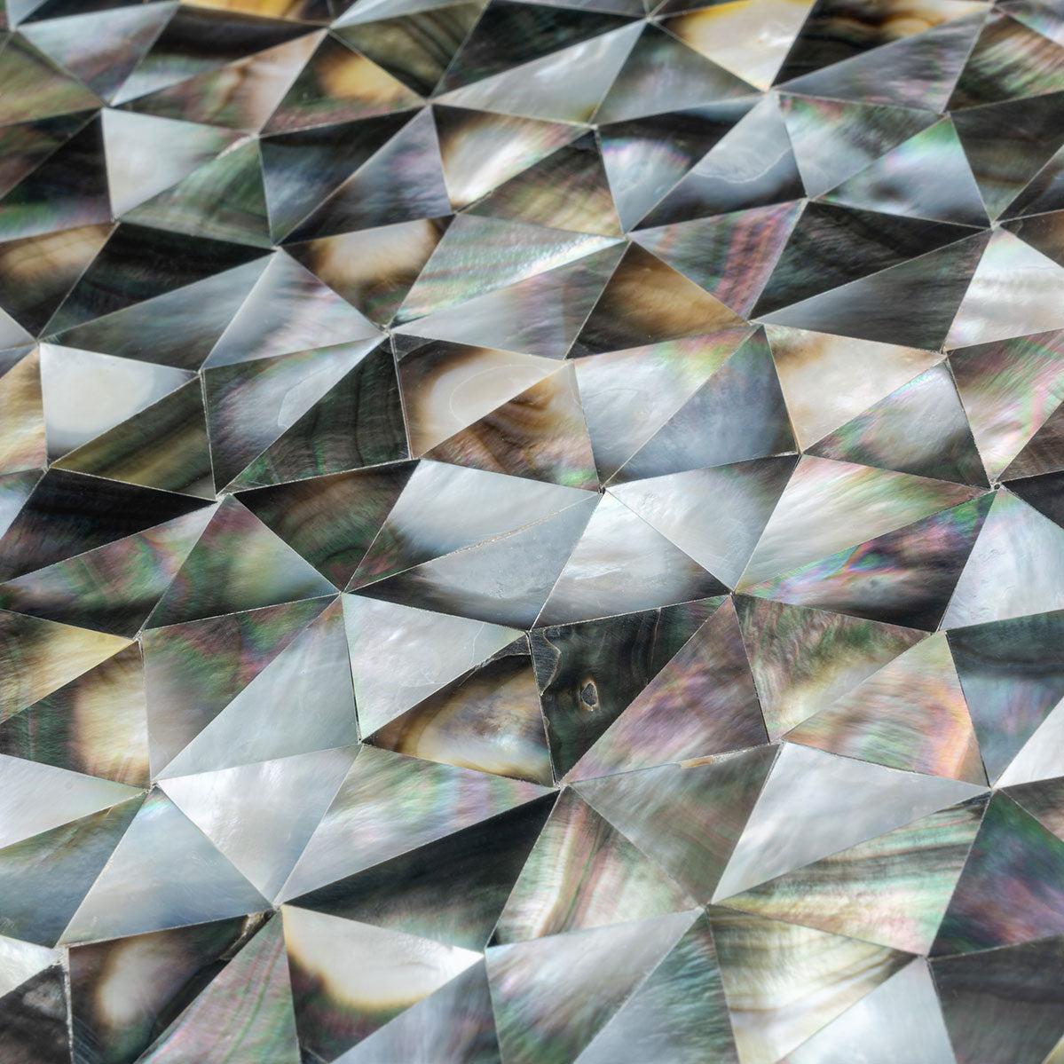 Mother Of Pearl Wild Triangle Mosaic Tile | Tile Club