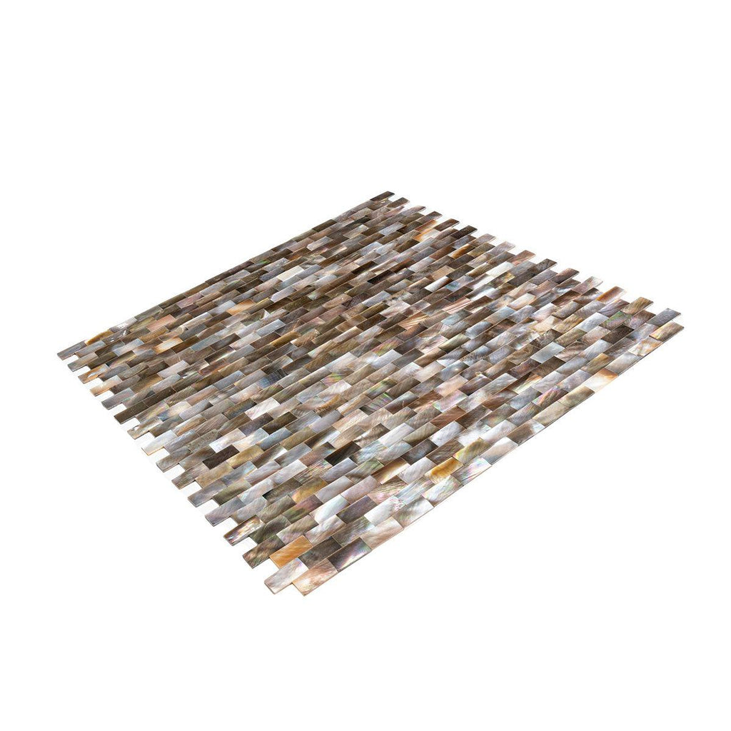 Mother Of Pearl Gold Bricks Mosaic Tile | Tile Club