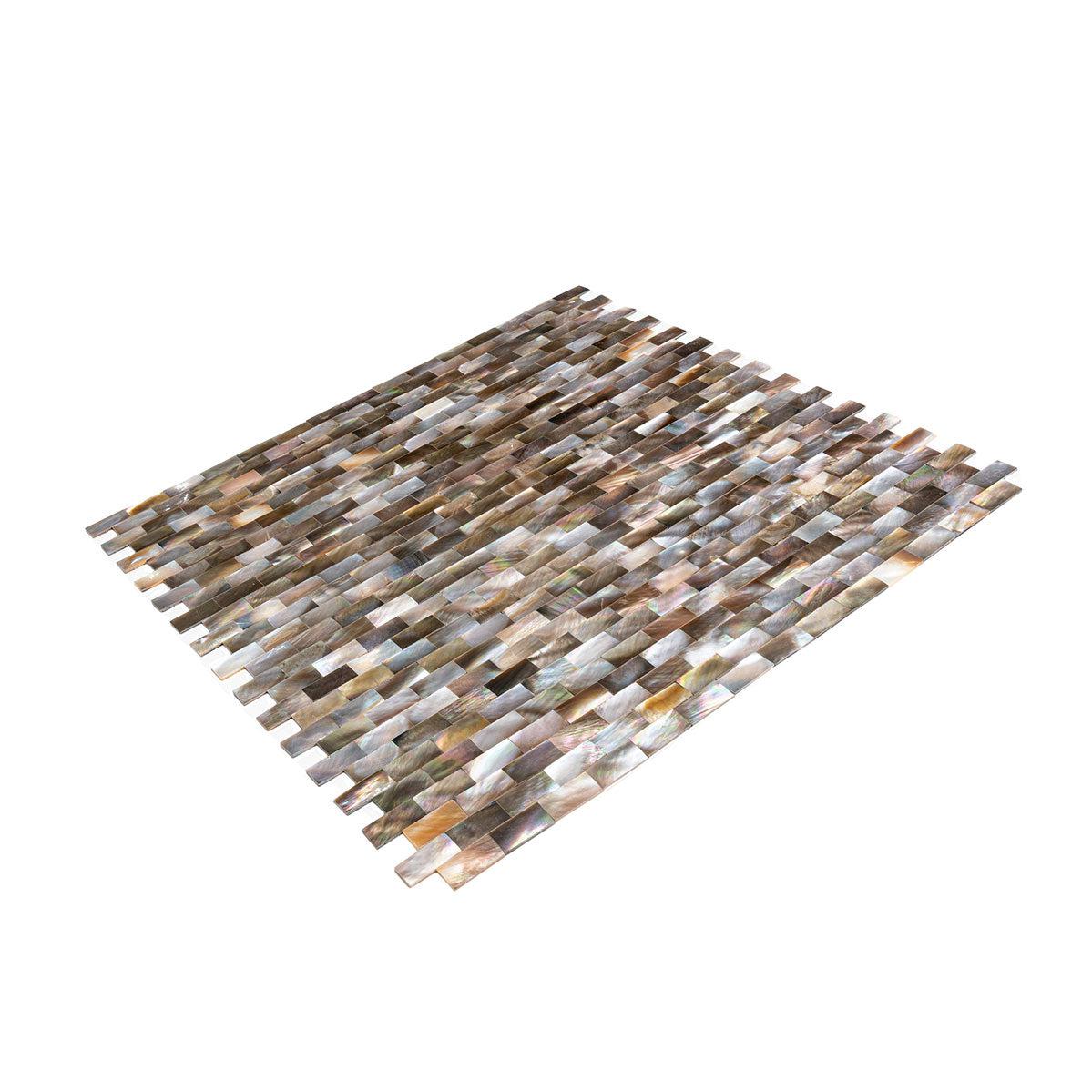 Mother Of Pearl Gold Bricks Mosaic Tile | Tile Club