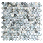 Mother Of Pearl Deep Sea Penny Rounds Mosaic Tile