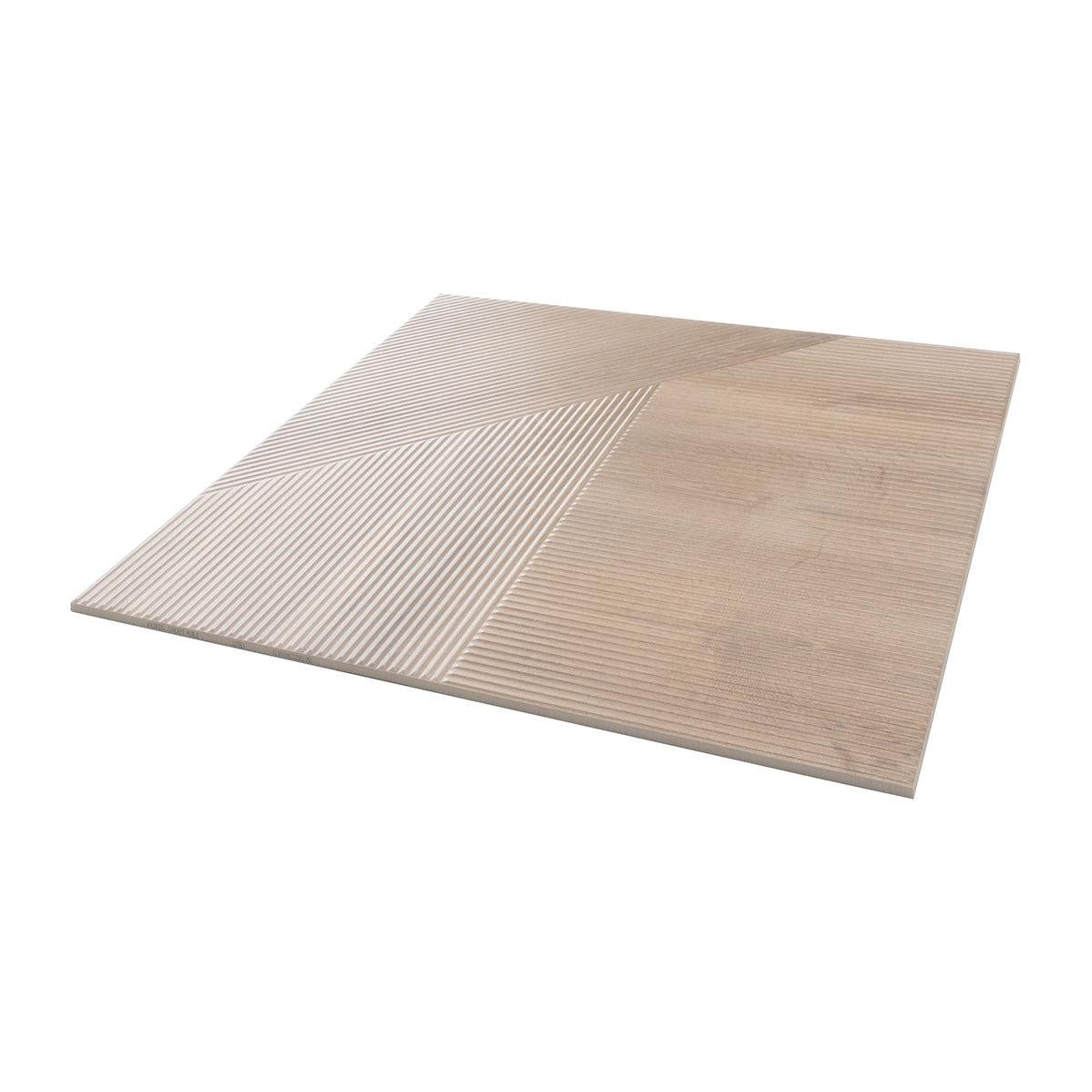 Japandi Geometric Wood Accent Wall Tile | Tile Club