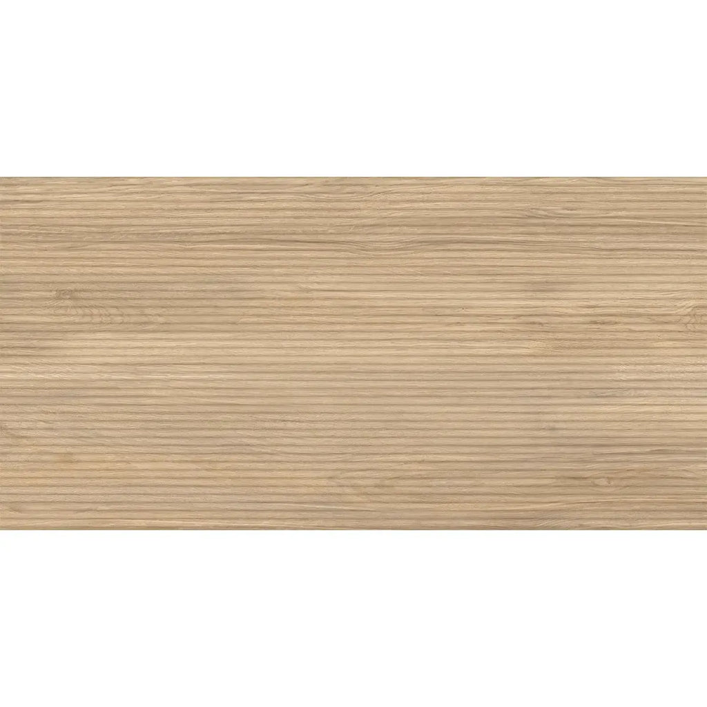 Japandi Skinny Slat Honey Wood-Look Tile | Tile Club