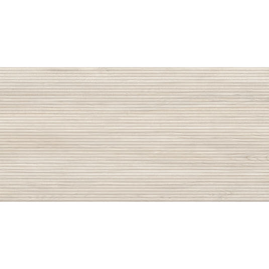 Japandi Skinny Slat White Wood-Look Tile | Tile Club