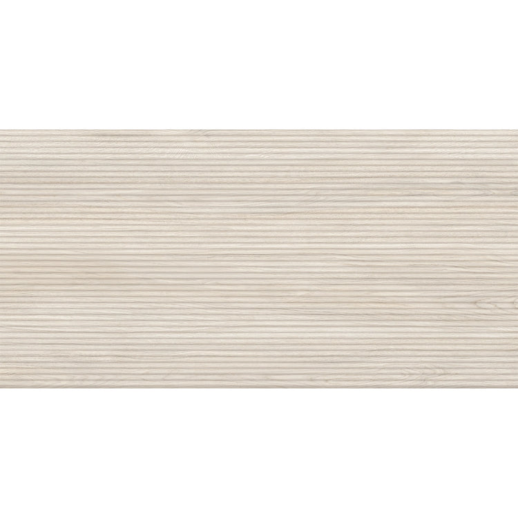 Japandi Skinny Slat White Wood-Look Tile | Tile Club