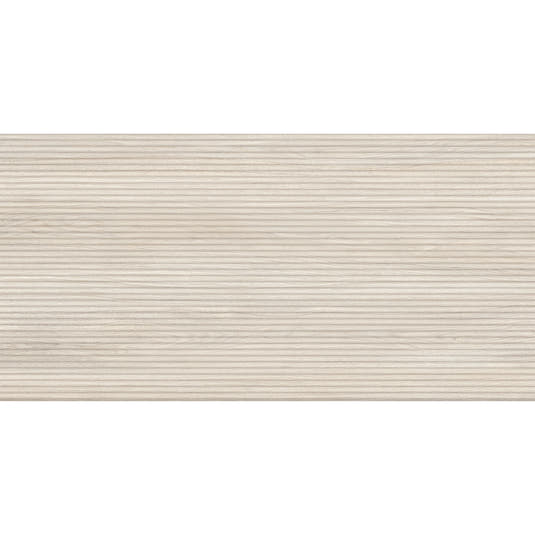 Japandi Skinny Slat White Wood-Look Tile | Tile Club