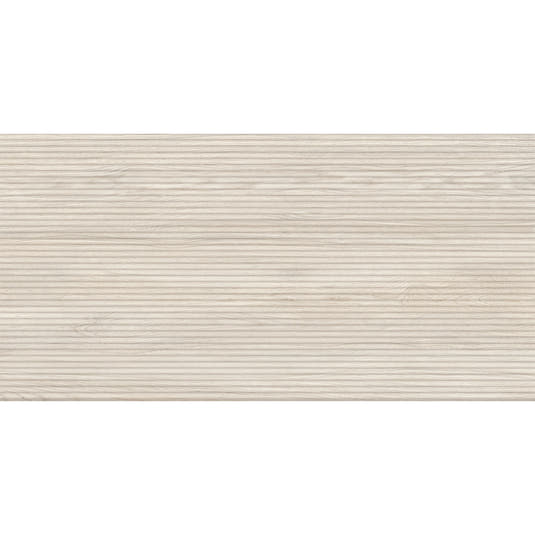 Japandi Skinny Slat White Wood-Look Tile | Tile Club