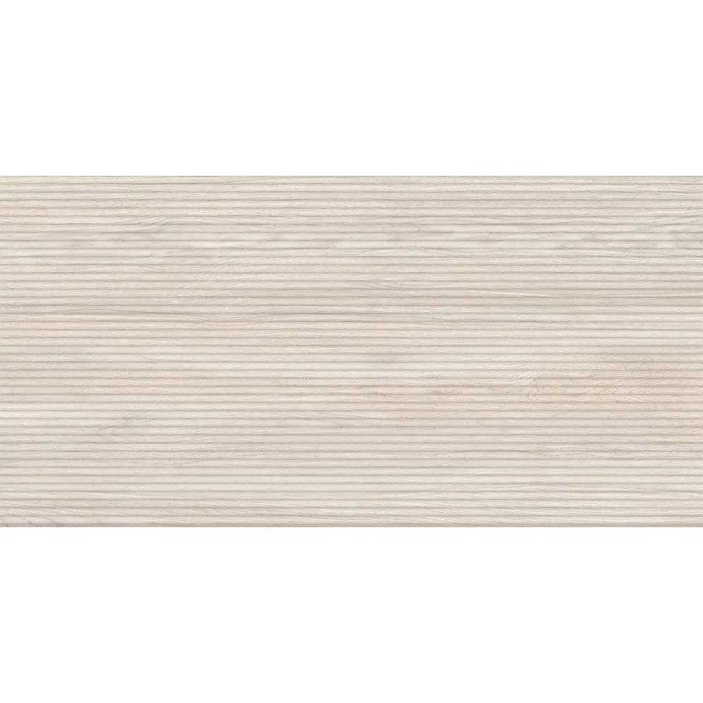 Japandi Skinny Slat White Wood-Look Tile | Tile Club