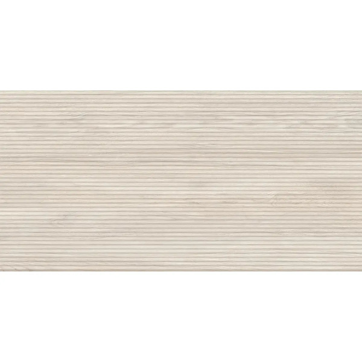 Japandi Skinny Slat White Wood-Look Tile | Tile Club