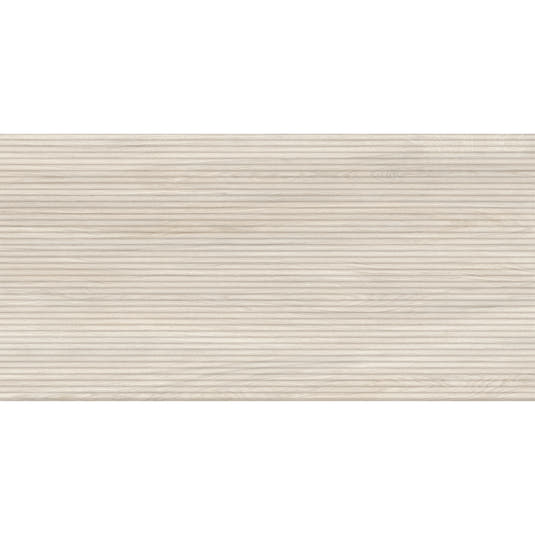 Japandi Skinny Slat White Wood-Look Tile | Tile Club