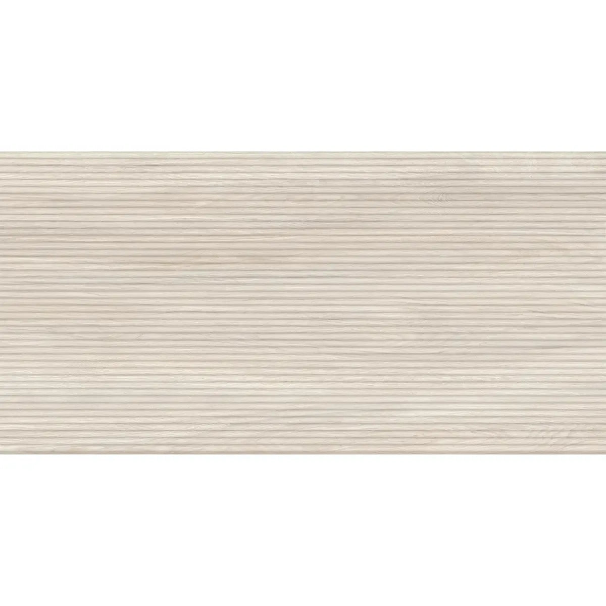Japandi Skinny Slat White Wood-Look Tile | Tile Club