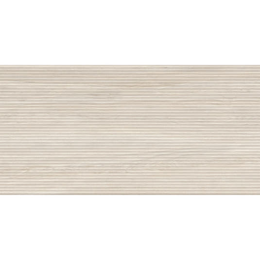 Japandi Skinny Slat White Wood-Look Tile | Tile Club