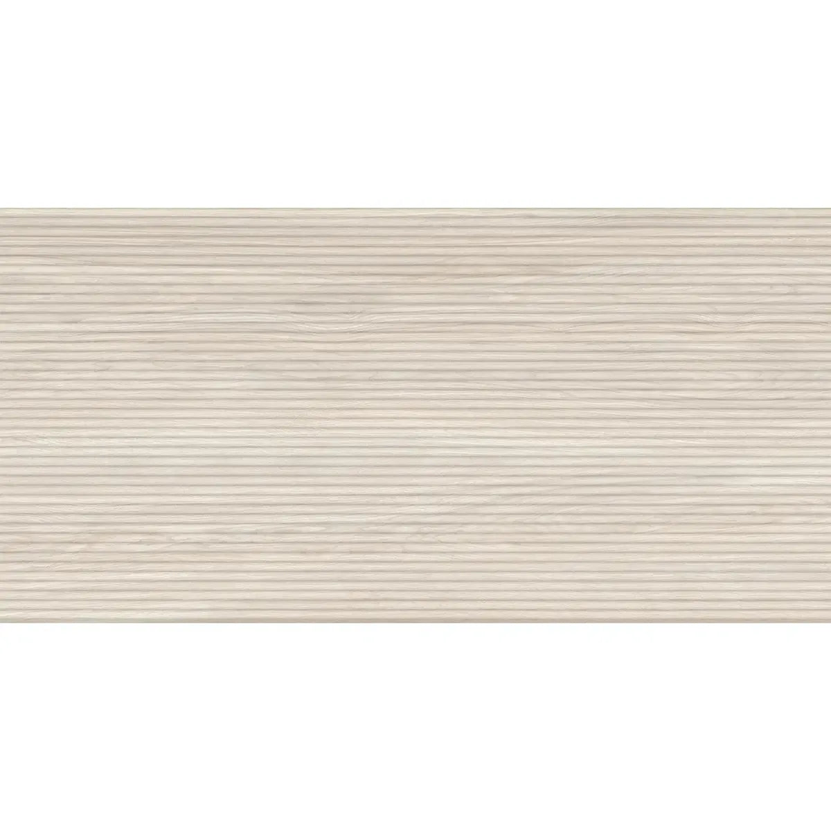 Japandi Skinny Slat White Wood-Look Tile | Tile Club