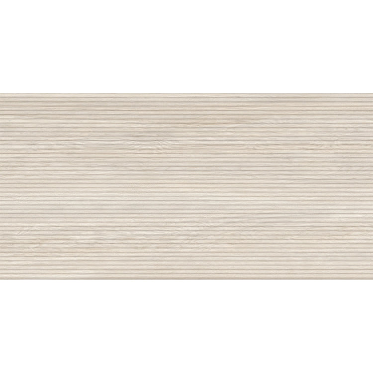 Japandi Skinny Slat White Wood-Look Tile | Tile Club