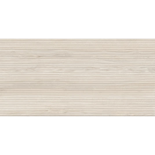 Japandi Skinny Slat White Wood-Look Tile | Tile Club