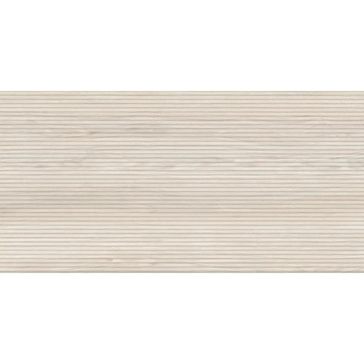 Japandi Skinny Slat White Wood-Look Tile | Tile Club