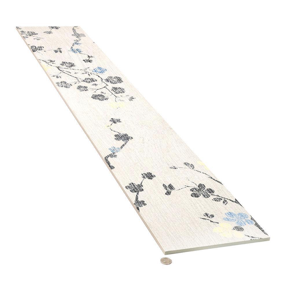 Kasai Carta Sakura 10x60" Rectified Porcelain Tile | Tile Club