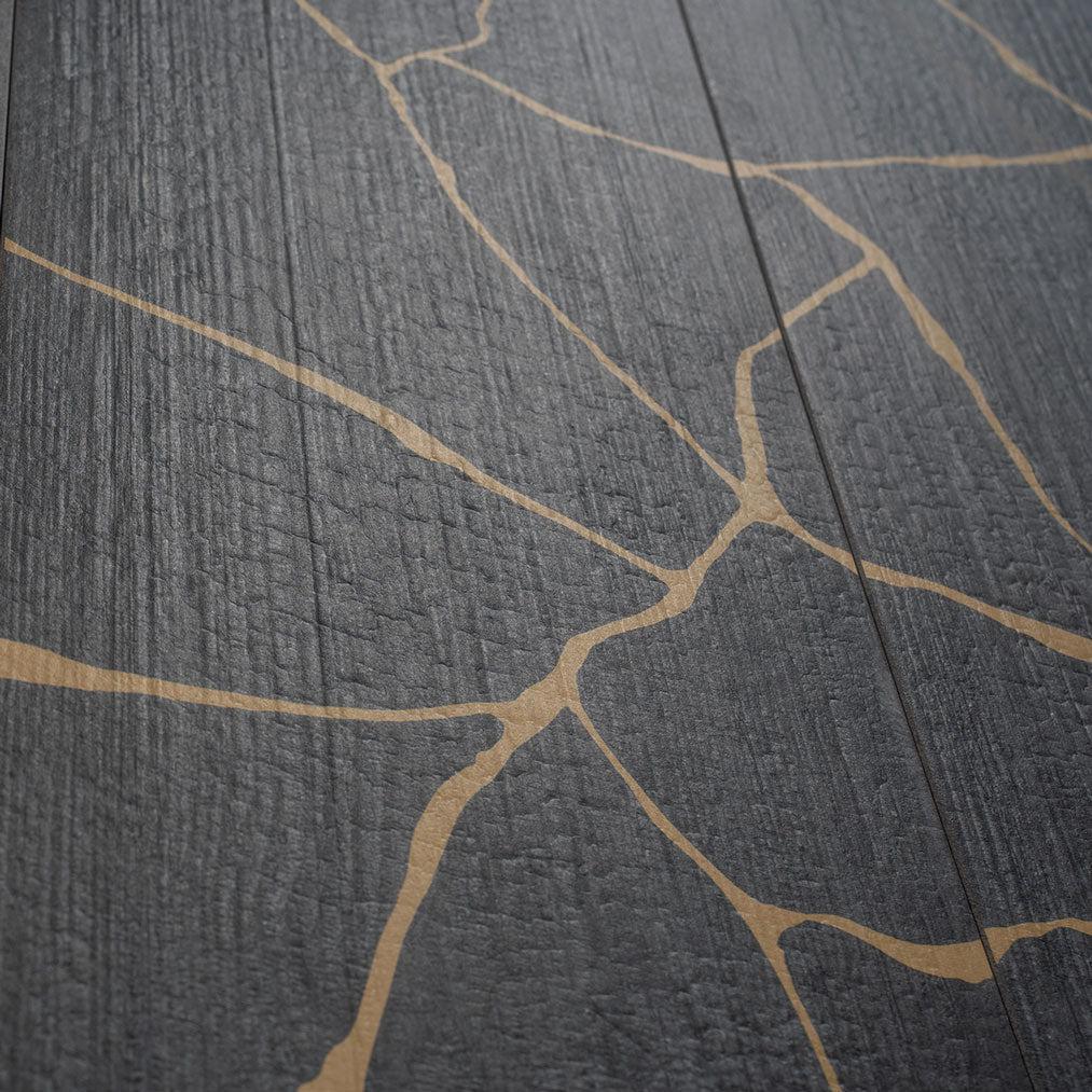 Kasai Notte Kintsugi 10x60" Rectified Porcelain Tile | Tile Club