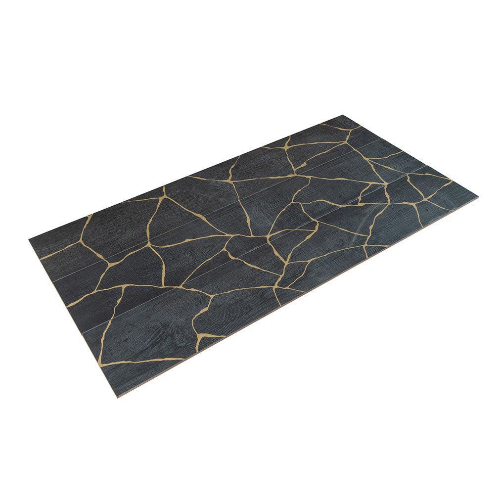 Kasai Notte Kintsugi 10x60" Rectified Porcelain Tile | Tile Club