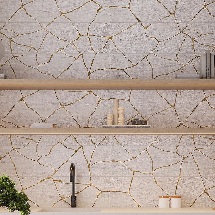 Kasai Carta Kintsugi 10x60" Rectified Porcelain Tile | Tile Club