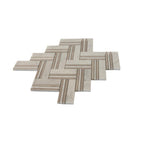 Nova Herringbone Beige Marble Tile | Tile Club