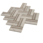 Nova Herringbone Beige Marble Tile | Tile Club