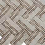 Nova Herringbone Beige Marble Tile | Tile Club