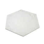 10 Inch White Carrara Marble Hexagon Honed Marble Mosaic Tile | Tile Club