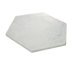 10 Inch White Carrara Marble Hexagon Honed Marble Mosaic Tile | Tile Club