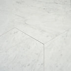 10 Inch White Carrara Marble Hexagon Honed Marble Mosaic Tile | Tile Club