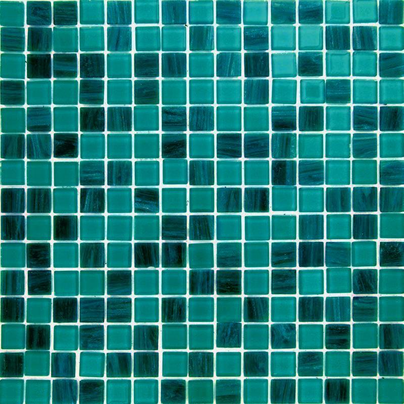 Kailua Blue Mixed Squares Glass Tile Sample