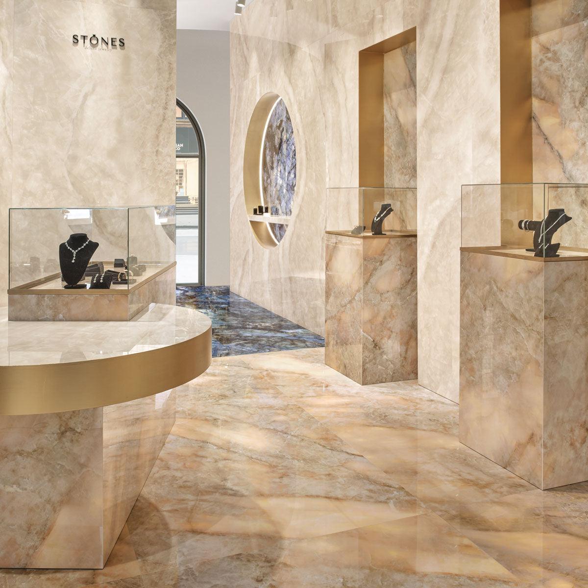 Luminosa Bronze Large Format Porcelain Tile 24x48 | Tile Club