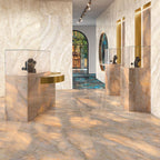 Luminosa Bronze Large Format Porcelain Tile 24x48 | Tile Club