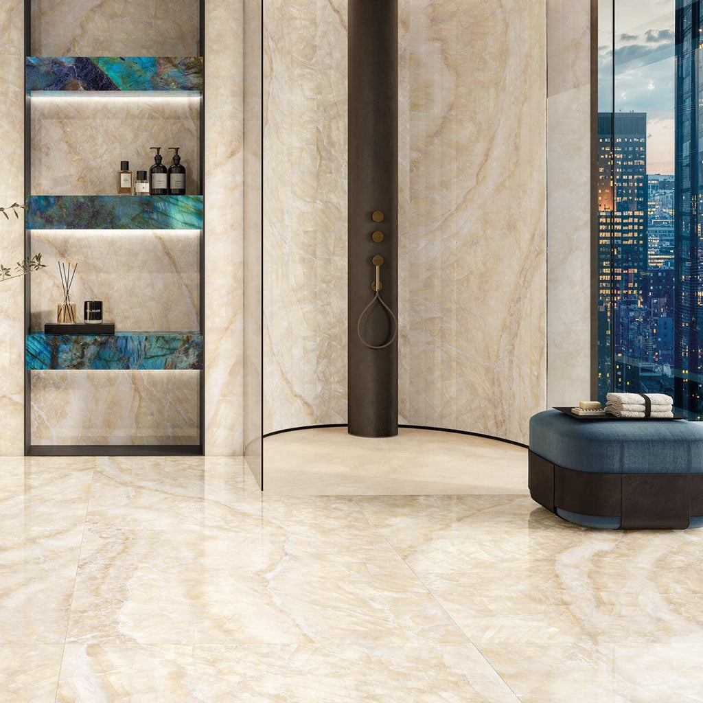 Luminosa Cream Large Format Porcelain Tile 24x48 | Tile Club
