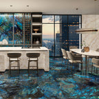 Luminosa Blue Large Format Porcelain Tile 24x48 | Tile Club