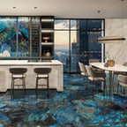 Luminosa Blue Large Format Porcelain Tile 24x48 | Tile Club