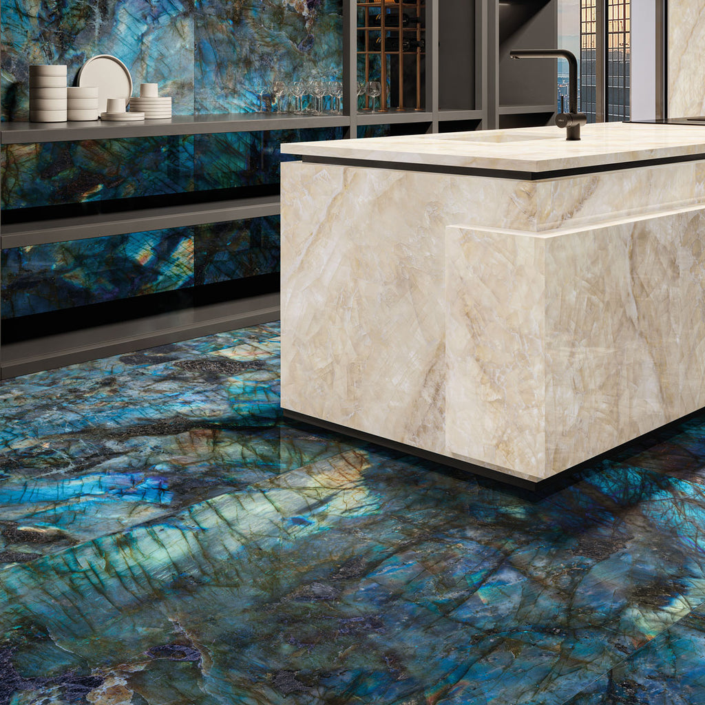 Luminosa Blue Large Format Porcelain Tile 24x48 | Tile Club