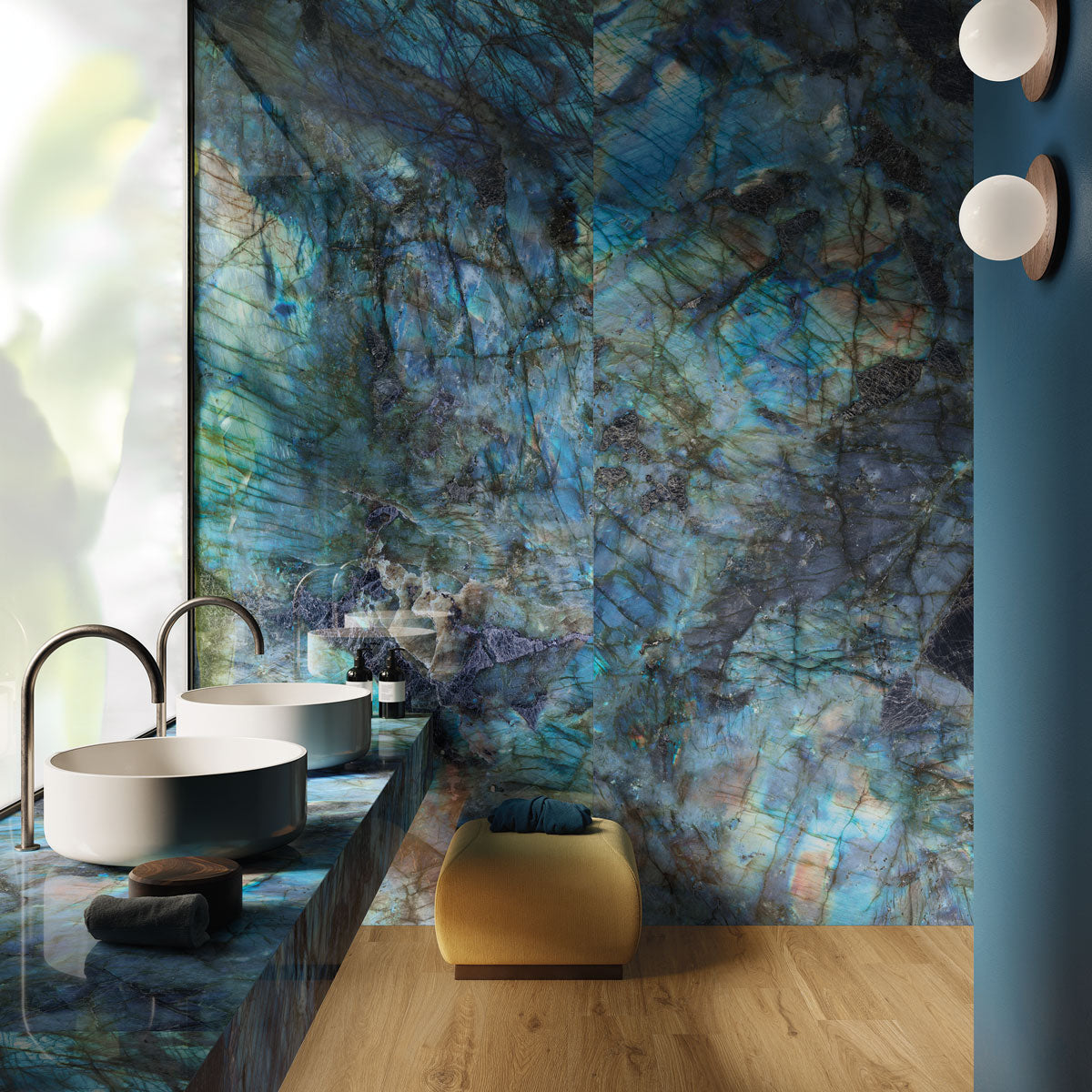 Luminosa Blue Large Format Porcelain Tile 24x48 | Tile Club