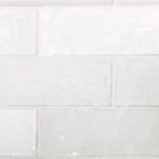 La Riviera Blanc White Glazed Ceramic Subway Tiles