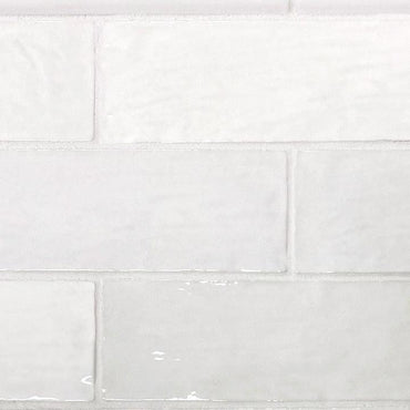 La Riviera Blanc Ceramic Subway Tile 2.5x8