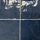 La Riviera Blue Glazed Ceramic Tile 5x5