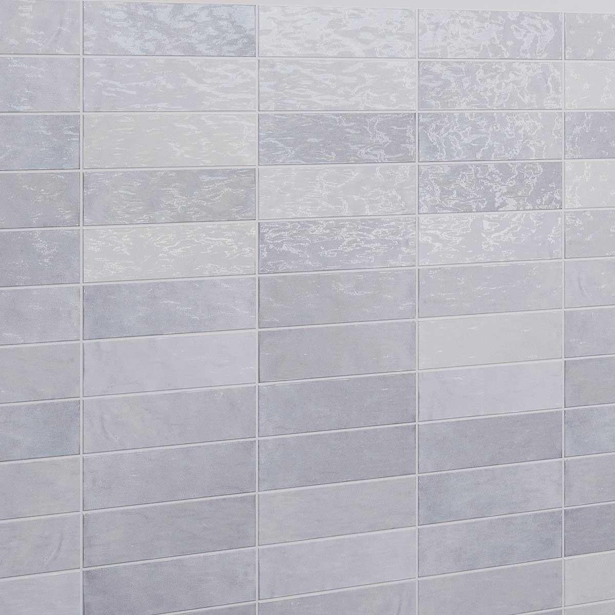 La Riviera Lavanda Blue Ceramic Subway Tile 2.5x8" | Tile Club