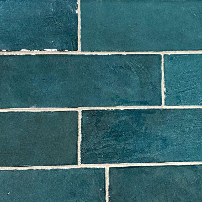 La Riviera Quetzal Ceramic Subway Tile 2.5x8" | Tile Club
