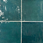 Glossy Green Ceramic Square Kitchen Wall Tiles