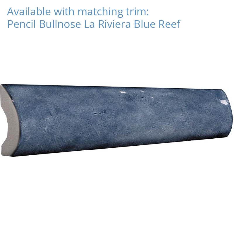 La Riviera Blue Reef Ceramic Subway Tile 2.5x8" | Tile Club